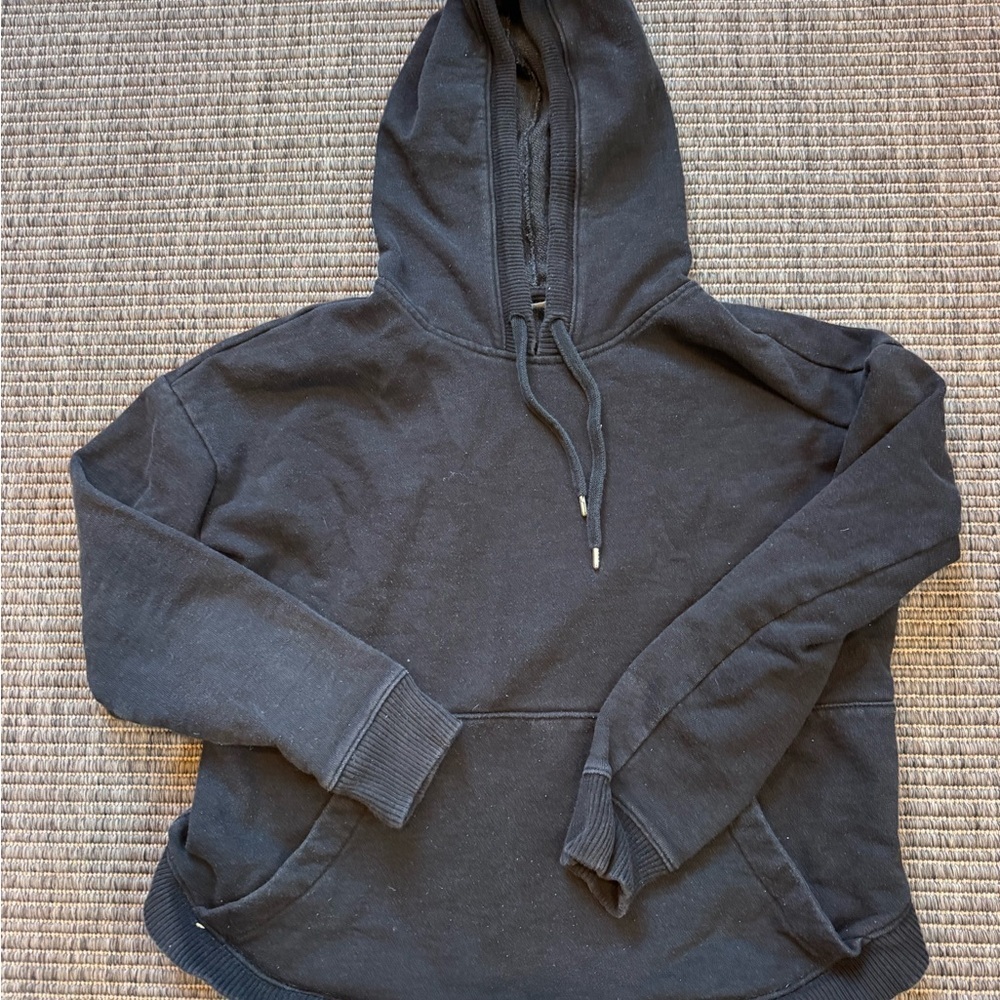 Athleta Black Hoodie Sweatshirt